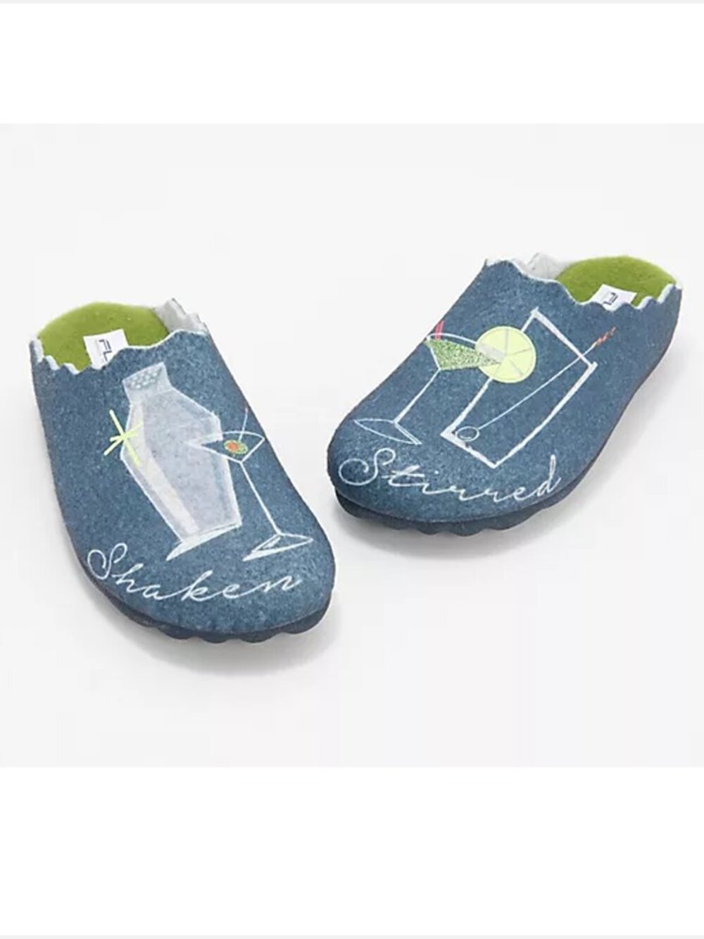 Flexus by Spring Step Indoor/Outdoor Blue Martini Slippers EU 37/ 6.5-7